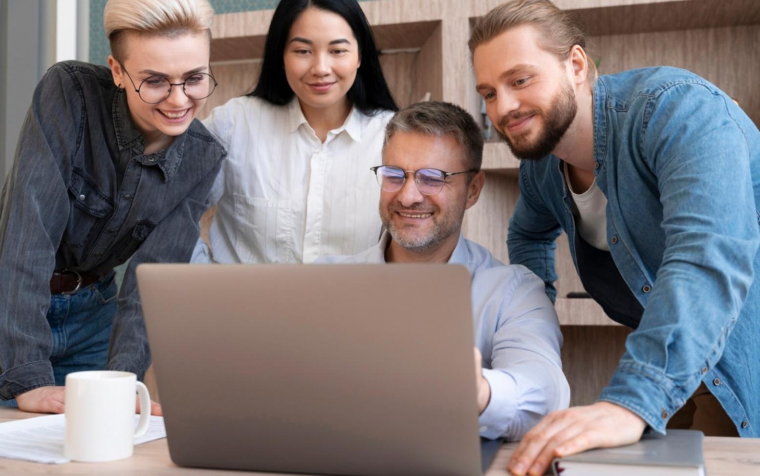 Close-up of hands working with business receipts and records
